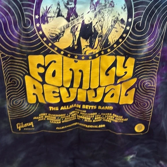 The Allman Betts Band American Tour 2024 T-shirt Size Medium The Dye - Picture 8 of 10